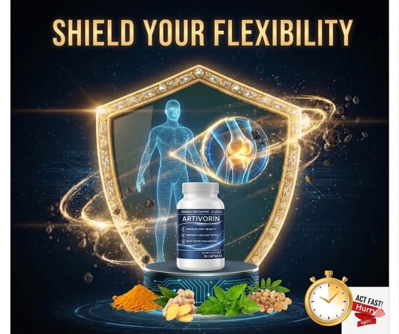 Artivorin advanced joint support supplement bottle with mobility cartilage repair and inflammation benefits