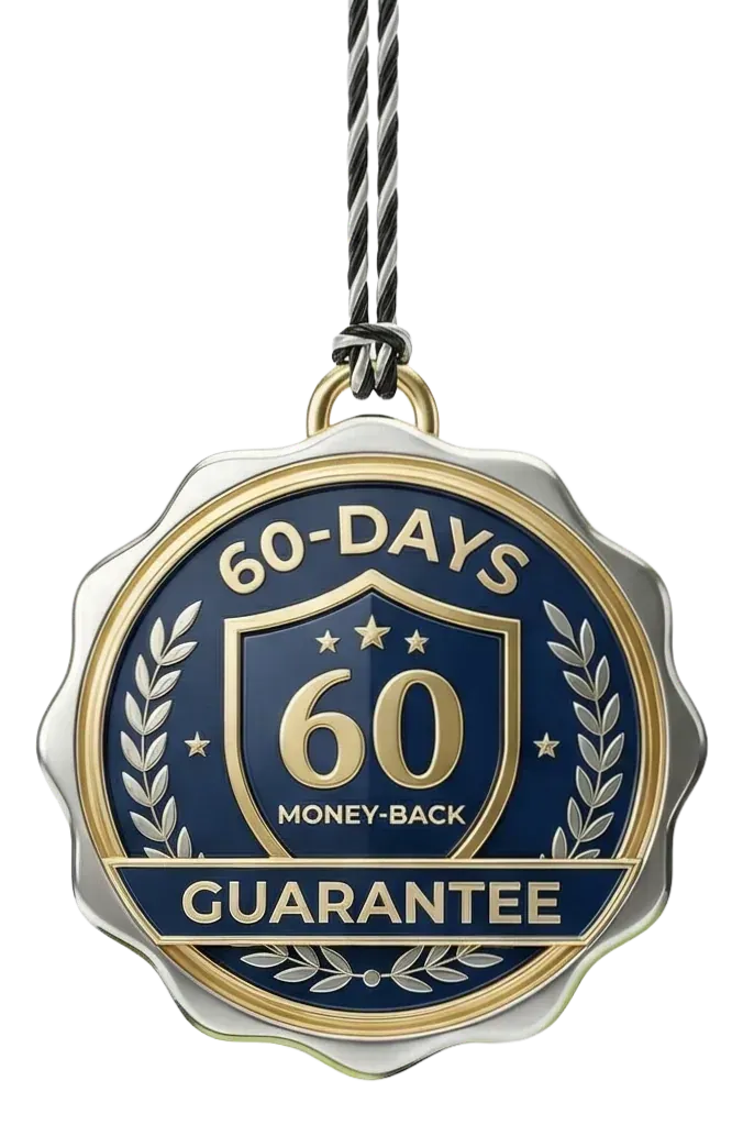 Artivorin  60 day money back guarantee badge